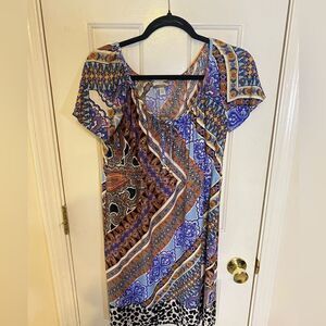 Muse Exclusively For‎ Boston Proper Women's Multicolor Short Sleeve Dress Size 6